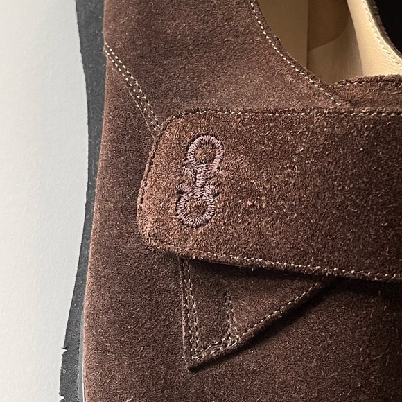 Vintage Salvatore Ferragamo Boutique Brown Suede Loafers Unisex Size 10B Italy - Picture 5 of 8